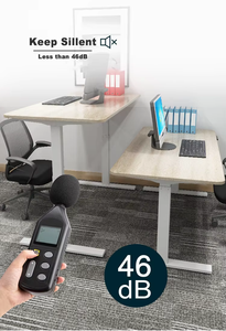 Moderne Dual Motor Elektrische Staande Bureau Met <span class=keywords><strong>Desktop</strong></span> 4-Leg <span class=keywords><strong>Computer</strong></span> Tafel Geheugen Usb Kantoormeubilair Voor Kantoorgebouw - Product Image 5