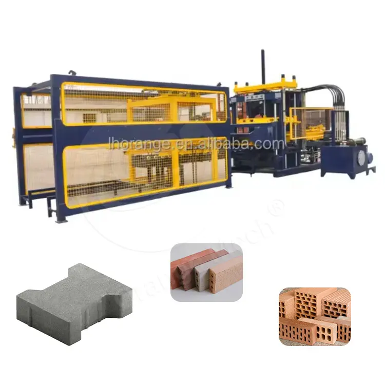 Automatic concrete cement cement interlocking paver brick block making machine