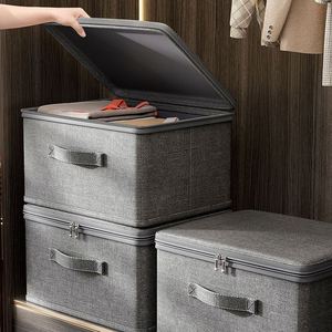 Sturdy Linen Fabric Storage <b>Box</b> Foldable Closet Organizers and Storage for Home & Office - Product Image 1