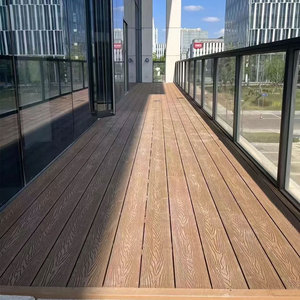 พรีเมี่ยมกลางแจ้งกันน้ำพลาสติกกลวงทำจากไม้พื้นระเบียงคอมโพสิตพื้นไม้กระดานสำหรับสวนระเบียง - Product Image 5