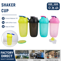 Gobelet de sport personnalisé avec logo, vente en gros, gobelet cadeau, anti-fuite, pour protéines en poudre, milkshake, 400 ml