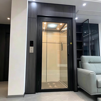 Ascenseur domestique à traction pour bâtiment intérieur, pour villa résidentielle extérieure à 4 étages, ascenseur pour passagers