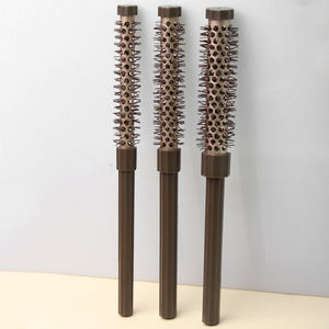 Nouveau set de brosses à <span class=keywords><strong>cheveux</strong></span> en aluminium pour hommes et femmes, pour <span class=keywords><strong>cheveux</strong></span> lisses, franges, <span class=keywords><strong>bouclés</strong></span>, en ABS et nylon, avec cylindre à pouce pour le coiffage - Product Image 4