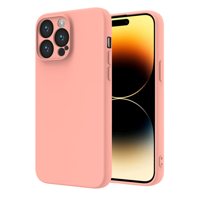Original Matte Shockproof Cell Mobile Phone Cover Frosted Liquid Silicone Phone Case for iPhone 12 13 14 15 16 Pro Max