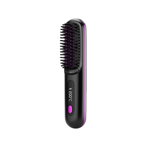 Peine de Iones Negativos Inalámbrico para Cabello Lacio con 3 Niveles de Calor Ajustables, <span class=keywords><strong>Plancha</strong></span> de <span class=keywords><strong>Pelo</strong></span> Portátil Sin Daños - Product Image 1