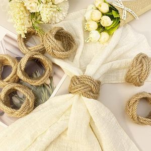 Tissé ferme <span class=keywords><strong>toile</strong></span> <span class=keywords><strong>de</strong></span> <span class=keywords><strong>jute</strong></span> <span class=keywords><strong>Jute</strong></span> ronds <span class=keywords><strong>de</strong></span> <span class=keywords><strong>serviette</strong></span> pour décor <span class=keywords><strong>de</strong></span> Table à manger pour fête rassemblement Banquet mariage anniversaire - Product Image 6