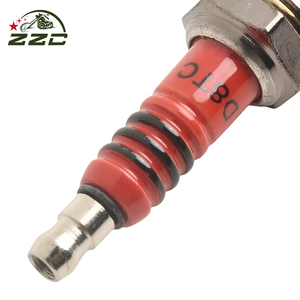 GOOFIT D8TC Bougie d'allumage <span class=keywords><strong>à</strong></span> 3 électrodes de remplacement pour moto 50cc <span class=keywords><strong>70cc</strong></span> 90cc 110cc ATV 150 Moped Go Kart <span class=keywords><strong>Scooter</strong></span> - Product Image 3