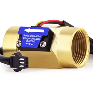 BSP G3/4" Female Thread Water Flow Hall Sensor 2-50L/min Brass Flowmeter Flow Meter Water Flow Sensor
