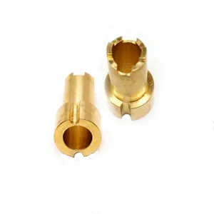 CNC gia công adapter Trục kim loại Brass trượt trục CNC gia công bushing trục