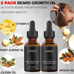 Özel etiket erkek sakal uzatma yağ 100% saf organik formülü hızlı besleyici tedavi bitkisel Vegan C vitamini hyaluronik asit - Product Image 2