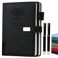 Carnet de notes A5 en cuir PU avec fermeture magnétique, journal/agenda personnalisé avec logo PQ, motif Arbre de Vie