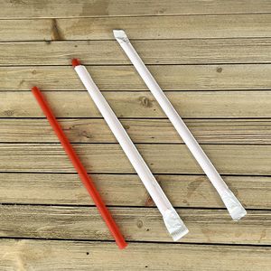 Pajitas Jumbo Individuales Boardwalk de 7.75 Pulgadas, Rojas, de Polipropileno y PLA, Caja de 7,200 Unidades para Bebidas, Té de Burbujas - Product Image 1