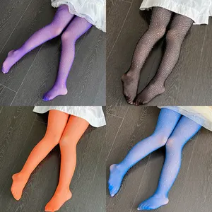 Children Rhinestone Fishnets Pantyhose White Diamond Sparkle Stockings Baby Costumes Cotton Crotch Fishnets Socks