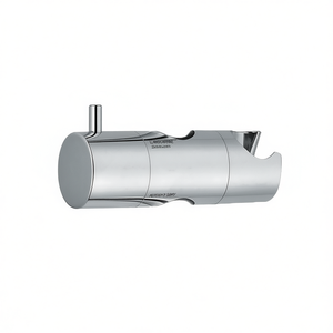 Soporte deslizante cromado de ABS para barra de cortina de ducha de 25 mm, 13 cm de ancho y 4 cm de alto - Product Image 3