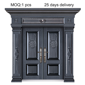 Techtop chính đôi bên ngoài cửa thép thiết kế cho ngôi nhà sắt thép cổng - Product Image 5