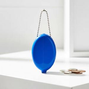 กระเป๋าใส่เหรียญแบบพกพา CCH ทำจาก PVC แบบกำหนดเอง  วัสดุยางนิ่ม พร้อมพวงกุญแจ - Product Image 2