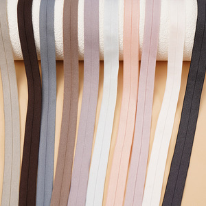 Bande élastique plate colorée, accessoires pour vêtements, ruban de fixation épaissi pour vêtements et accessoires, style classique en coton - Product Image 1