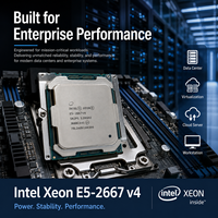 Processeur serveur Intel Xeon E5-2667 V4 SR2P5 8 cœurs 16 threads 3,2 GHz 25 Mo de cache 135 W LGA2011-3