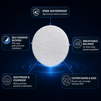 Membrane de ventilation automobile auto-adhésive imperméable et perméable à l'air en EPTFE
