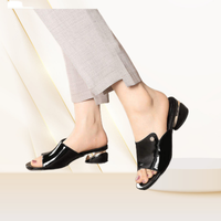 Sandales dames talon bloc talon été nouvelles femmes pantoufles en cuir souple sandales porter élégant bouche de poisson grande taille chaussures pour femmes