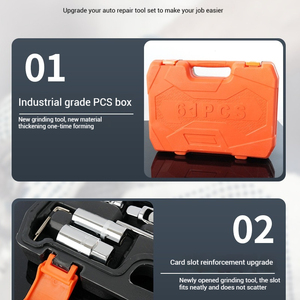 <span class=keywords><strong>61</strong></span> <span class=keywords><strong>pcs</strong></span> tự động sửa chữa Bộ công cụ wrenches Hex Key Ratchet xử lý cơ khí ô tô công cụ ổ cắm công cụ thiết lập hộp - Product Image 6