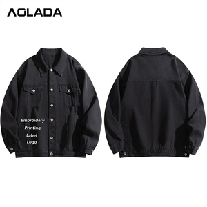 Trung Quốc Nhà sản xuất nóng bán Chất lượng cao ve áo thoải mái nút túi denim áo khoác thời trang ngoài trời denim giản dị áo khoác - Product Image 1