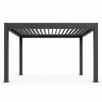 Pergola Bioclimatique Moderne en Aluminium avec Toit à Lames Orientables Étanche et Motorisée pour Extérieur