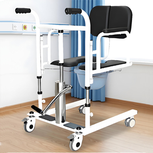 Chaise de transfert pour toilettes, élévateur pour patients avec fonction de toilette et de douche, fauteuil roulant pour personnes handicapées - Product Image 1