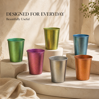 Tasse en titane colorée avec finition cristal, portable pour thé, café, bière et autres boissons d'extérieur, logo personnalisé, vente en gros pour les particuliers
