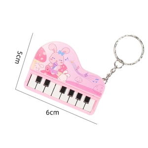 Wholesale Mini Plastic Piano Keyring Portable Play‑able <b>Electronic</b> <b>Keyboard</b> Toy For Children Gift - Product Image 1