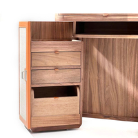 Personnalisé Moderne Simple Commode En Noyer Chambre Coiffeuse Table De Stockage Armoire Une Petite Coiffeuse Table De Maquillage