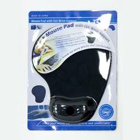 VONN Pure Color Lightweight Rubber Mouse Pad with Gel Wrist Rest Non-Slip Design for PC Users Office Workers in Stock
