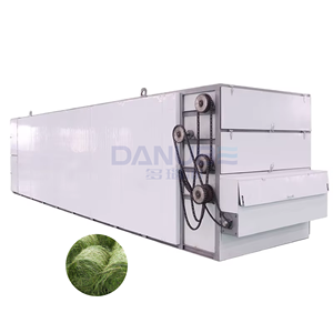 Secadora de cinta de malla continua para alfalfa, fácil de operar, máquina para procesar vegetales y secar pasto - Product Image 1