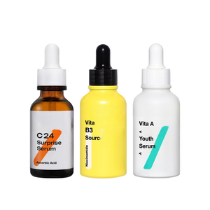 TIAIM <span class=keywords><strong>Vitamin</strong></span> sinergi Trio: VA Bakuchiol Serum pemuda & Vita B3 sumber & VC 24 Serum kejutan nutrisi kulit bercahaya Revitalisasi Kulit - Product Image 1