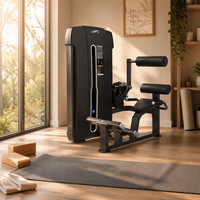 Machine à extensions dorsales commerciale à charges guidées en acier, presse lombaire, équipement d'entraînement de force pour salle de sport, unisexe, Jiewei JW-NP322