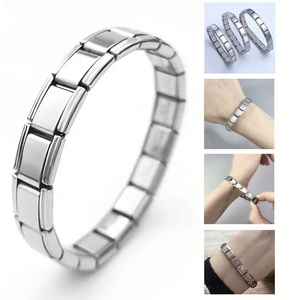 Stainless Steel Geometric 18K Gold Plated Italian Charm Chain & Link <b>Bracelet</b> for Unisex Casual/Sporty Gift - Product Image 2