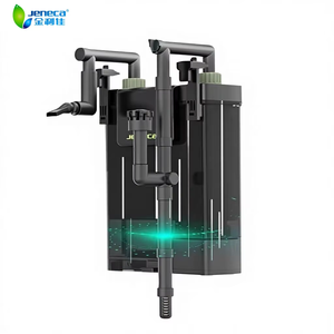 Filtre à dos Jeneca 5W pour aquarium, filtre HOB 4 étapes pour aquariums, débit réglable avec jets <span class=keywords><strong>de</strong></span> pluie, sorties <span class=keywords><strong>de</strong></span> débit direct. - Product Image 1