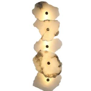 Nueva lámpara de pared de mármol de diseño, modelo para habitación, dormitorio, mesita de noche, sala de estar, pared de fondo, iluminación creativa moderna y personalizada - Product Image 1