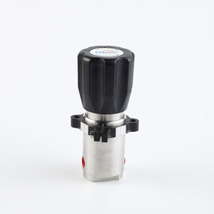 HC41 Alto flujo ajustable 0-50 Psi <span class=keywords><strong>1</strong></span>/<span class=keywords><strong>4</strong></span> \ "Npt Válvula reductora de presión Propano LPG Argón Regulador compatible con <span class=keywords><strong>gas</strong></span> nitrógeno - Product Image 3