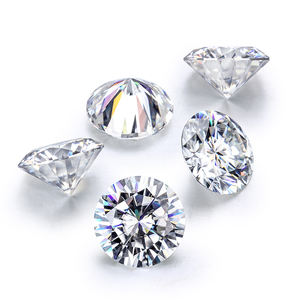 Moissanite de haute qualité DEF GH VVS, taille ronde, vente en gros d'usine, pierres de moissanite en vrac - Product Image 1
