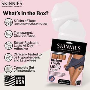 Bande adhésive transparente pour lifting instantané des cuisses, certifiée CE/ISO13485, stérilisée à l'oxygène éthylené, différentes tailles - Product Image 6