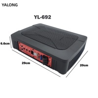 Subwoofer actif 6x9 pouces à bobine simple 120W RMS, haut-parleur de basses sous siège, design fin en alliage d'aluminium, usine OEM ODM