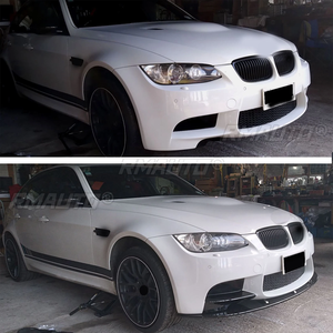 สำหรับ BMW E90 E92 E93 M3 ปี 2007-2013 ชุดแต่งกันชนหน้า สปอยเลอร์ ดิฟฟิวเซอร์ คาร์บอนไฟเบอร์ ลุคเงาสีดำ - Product Image 2