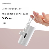 KC BSMI Promotion Mini Power bank Charge rapide avec support de téléphone 5000Mah Chargeur portable Petite banque d'alimentation à capsules pour Iphone