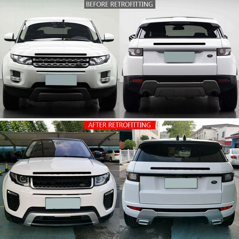 evoque 2015 rear bumper carbon