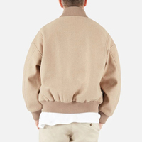 Blouson de Baseball pour hommes, veste unisexe de couleur unie en tricot, col ras du cou, avec boutons