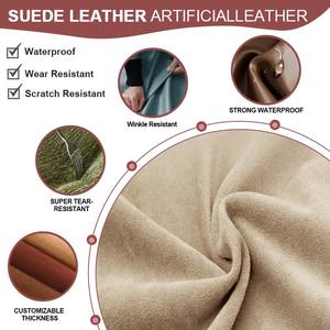 Premium mikrofiber deri rulo kabartmalı yapay <span class=keywords><strong>Rexine</strong></span> sahte sentetik deri süet kumaş çevre dostu su torbaları kanepe - Product Image 6