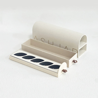 Boîte à chocolat personnalisée avec logo estampé à chaud, emballage de chocolat, plateau en plastique, boîte à macarons circulaire, boîtes cadeaux