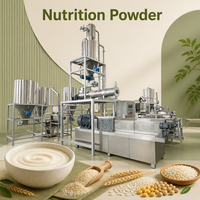 Ligne de production de céréales pour bébés de grande capacité, machine de fabrication de poudre nutritionnelle, usine de production de porridge instantané entièrement automatique