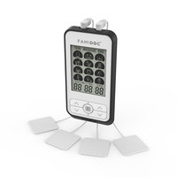 FAMIDOC Appareil de physiothérapie électrique portable Usage domestique Corps Plus Masseur 36 Modes Soulagement de la douleur Unité de dizaines Onde de choc Plastique